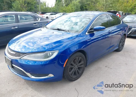 2015 Chrysler 200 Limited из США, поврежденный, VIN 1C3CCCABXFN657944
